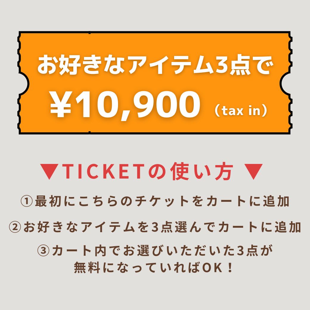 【1番初めにこちらをカートイン】¥10,900チケット