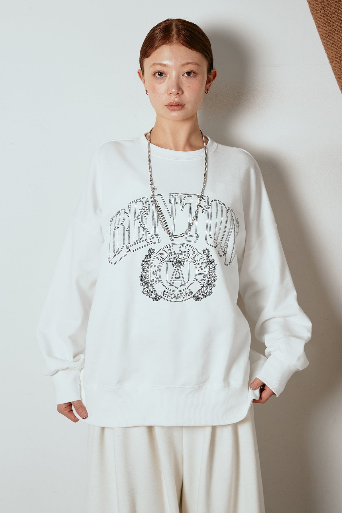 完売 Deuxieme Classe euphoric スウェット ホワイト Deuxieme Classe（ドゥーズィエムクラス）の「euphoric スウェット