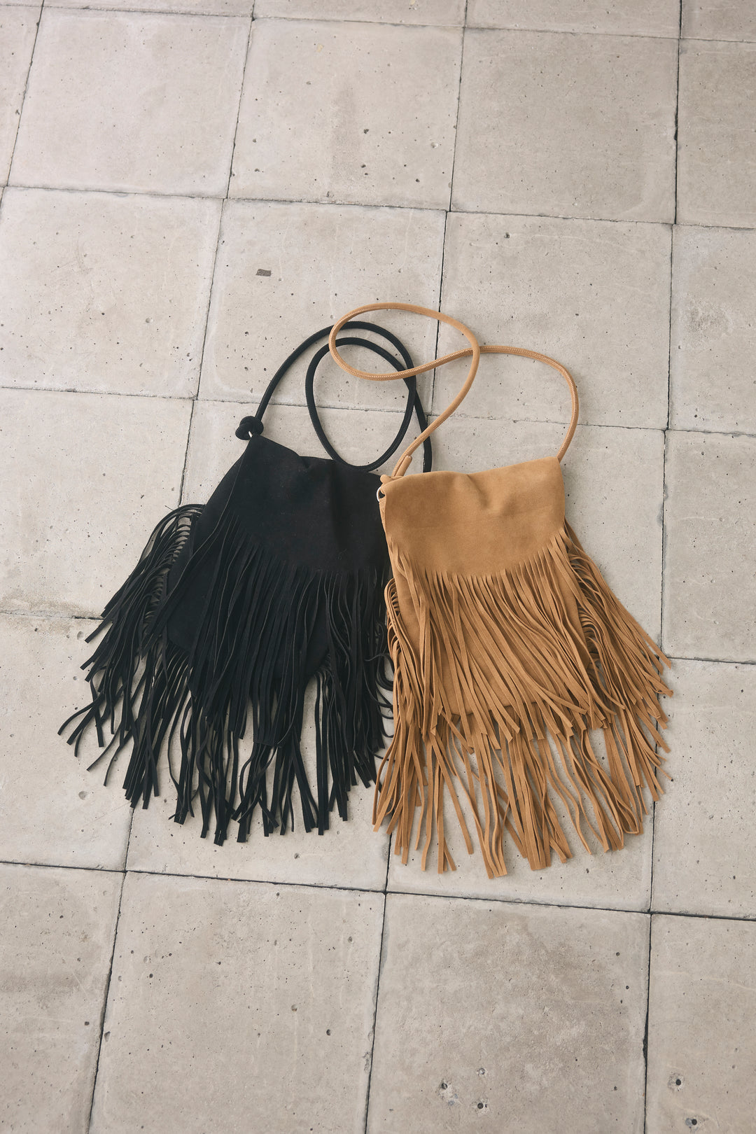 【即納】フリンジスエードショルダーBAG