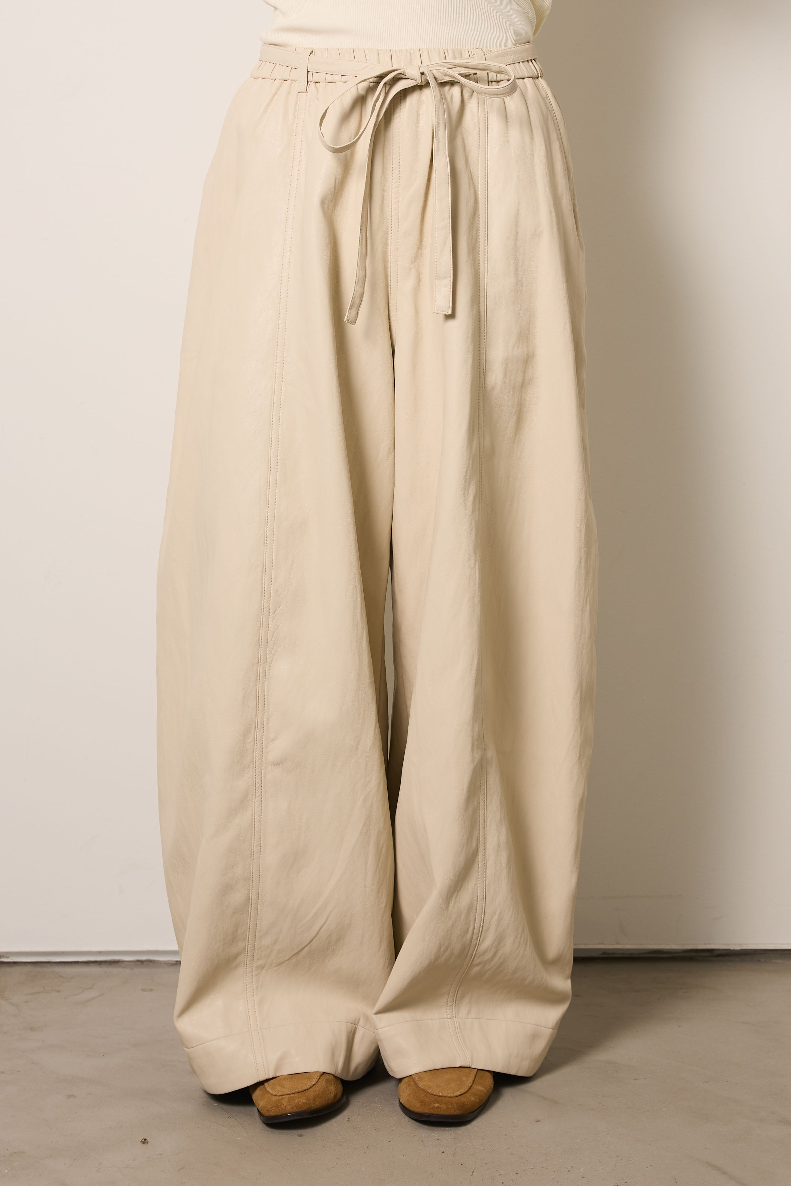 epa エパ　ツイルワイドパンツ ベージュ epa】twill wide pants ツイルワイドパンツS ベージュ epa】twill wide