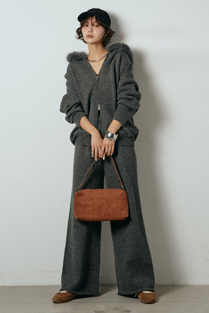 [SET]ファー付きフーディーニットSETUP