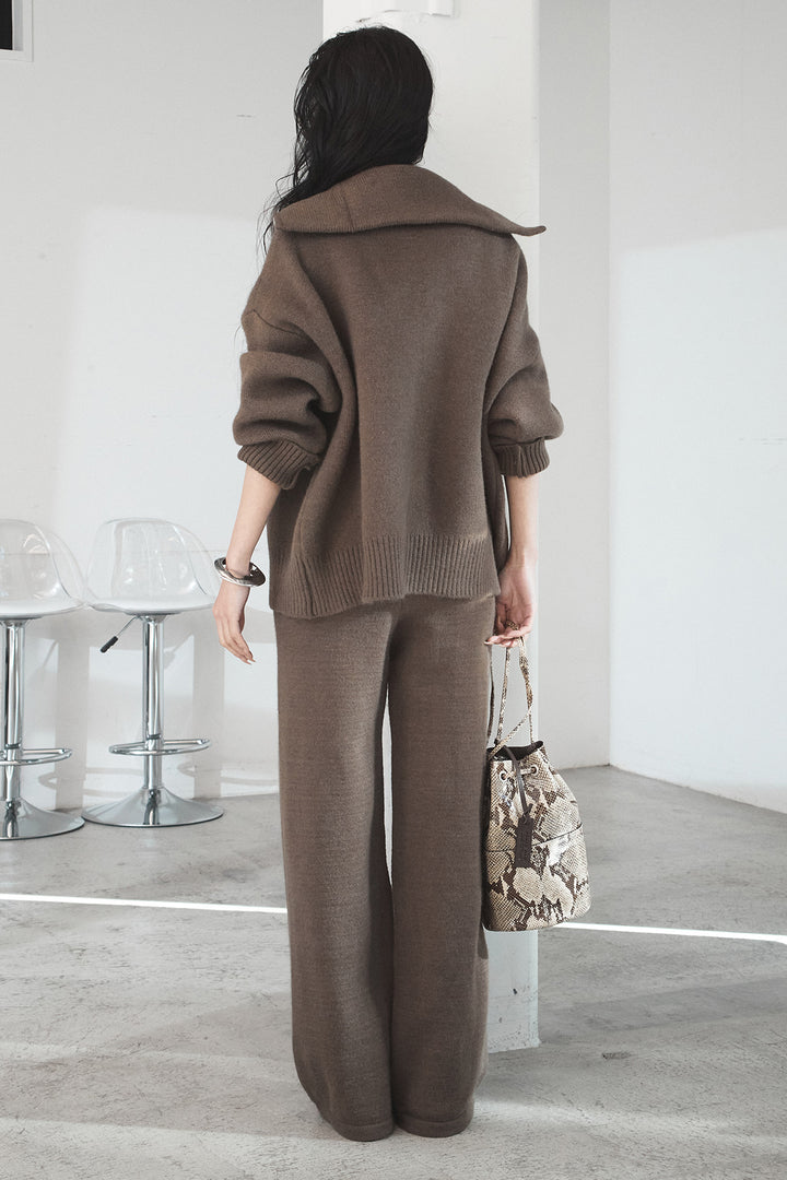 [SET]ビッグカラーダブルジップニットSETUP