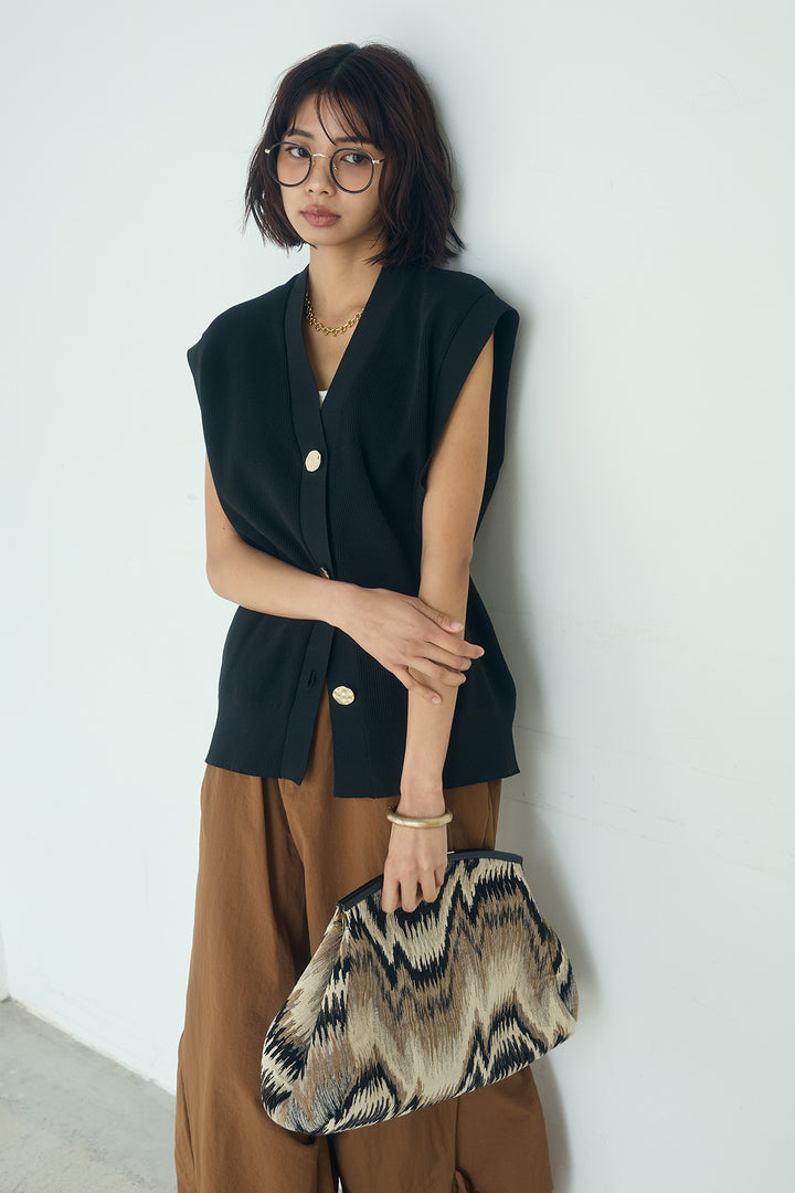 [SET]ポリウーリーメタルボタンベスト+ドライタフタタックバレルパンツ(2set)