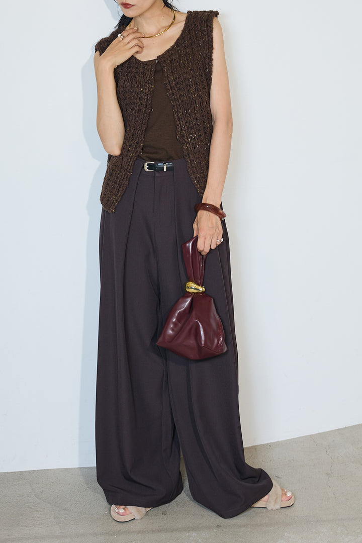 【即納】ネップハンドロービングニットベスト