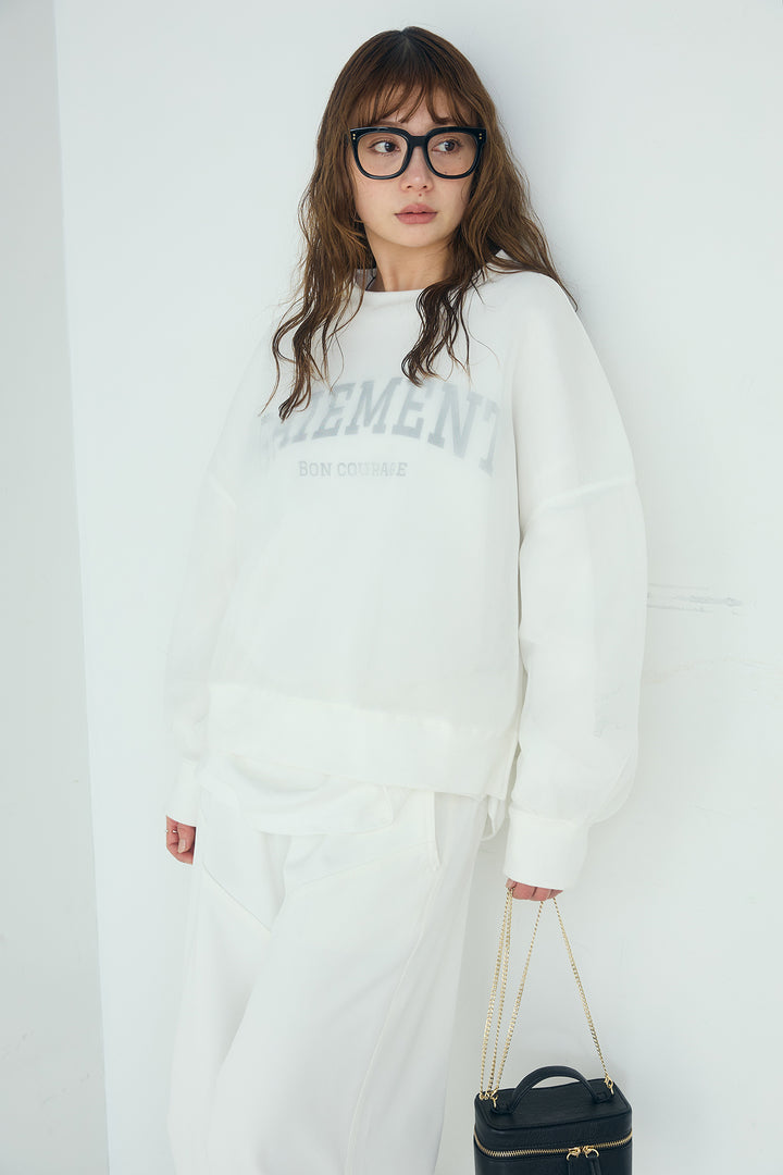 [SET]クリアダンボールプルオーバー+フロントロゴビッグプルオーバー(2set)