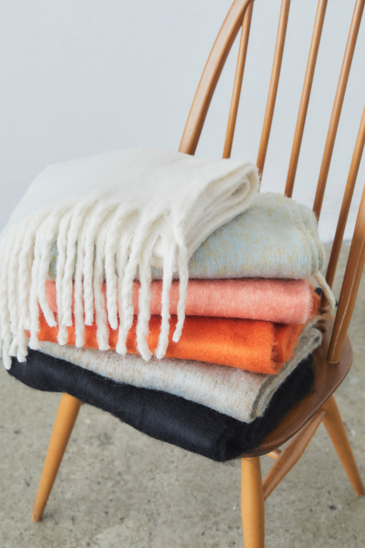 【即納】フェイクウールメランジ大判ストール