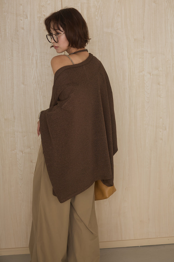 [SET]オーバードルマンカーディガン+ホルターネックインナー+ベルトループデザインハイウエストタックパンツ(3set)