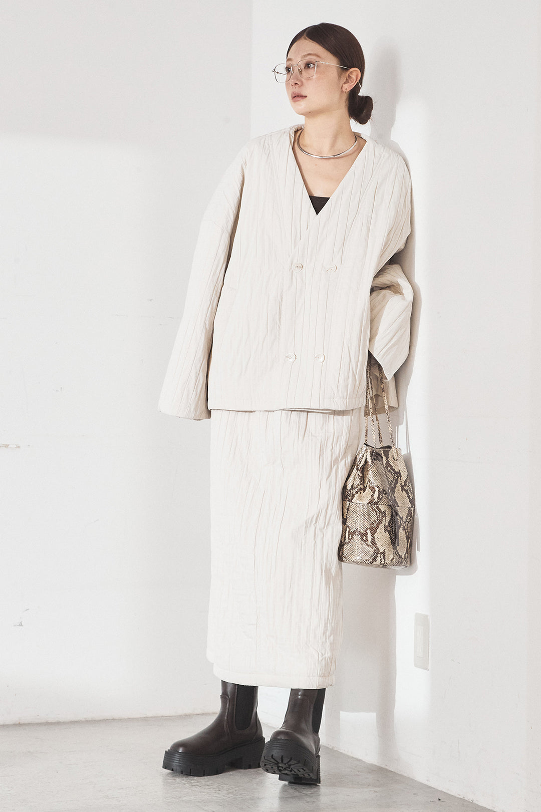 [SET]ワッシャーアウタースカートSETUP