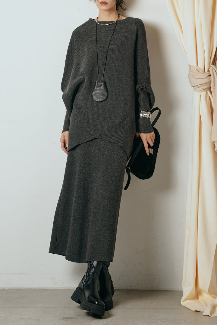 [SET]ドルマンニットスカートSETUP