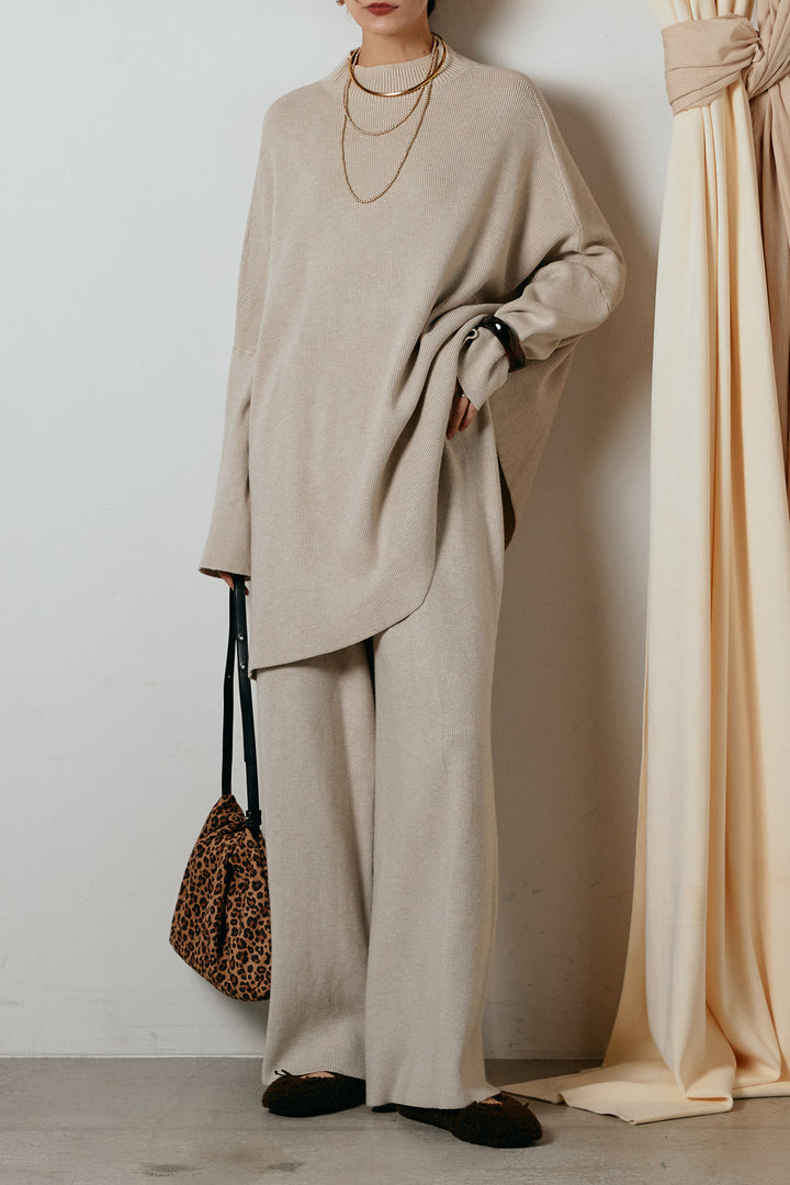 [SET]ポンチョシルエットニットSETUP