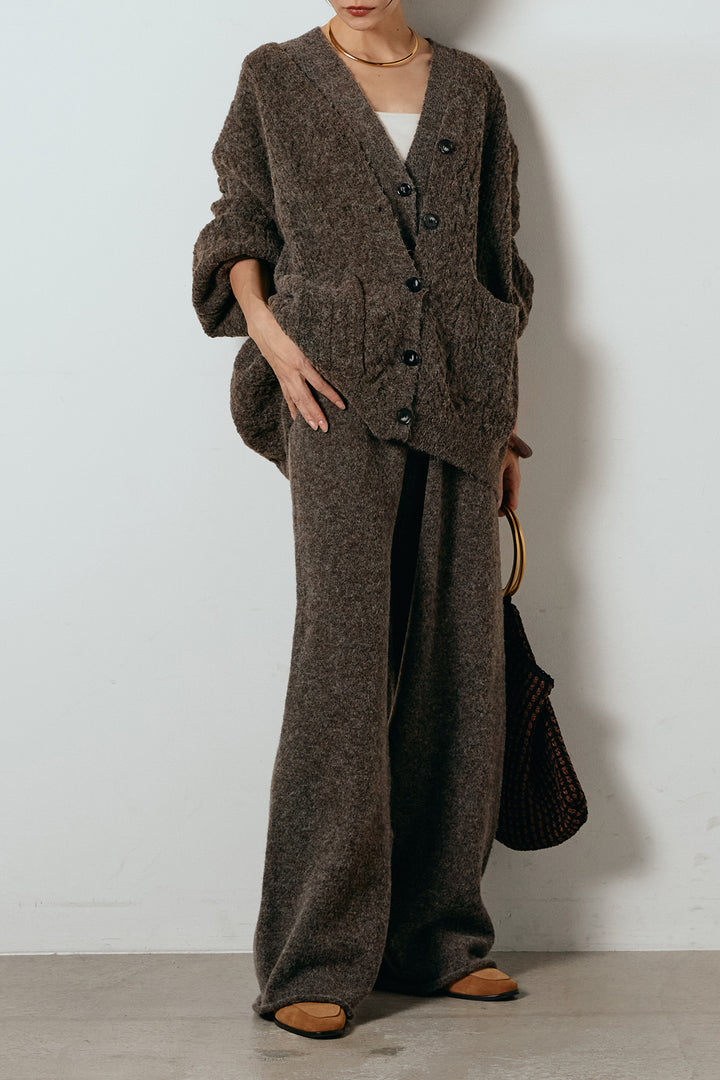 [SET]3ピースフロントボタンニットSETUP