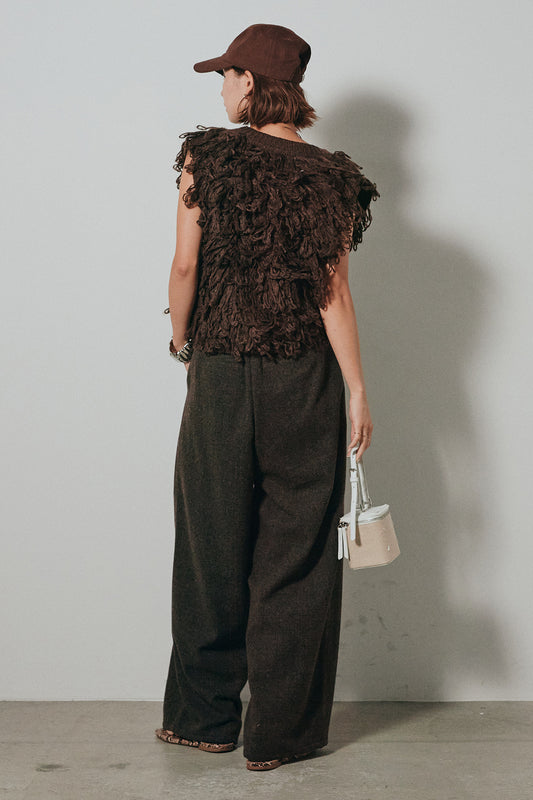 ループフリンジベストセット☆ 楽天市場】ループフリンジニットベスト レディース リエディ