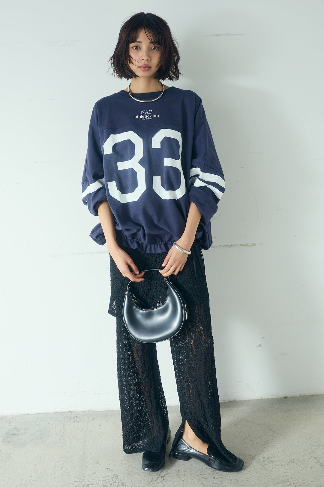 [SET]裾ドロストナンバービッグTシャツ+ストレッチレースパンツ＆ラップスカートセット(2set)