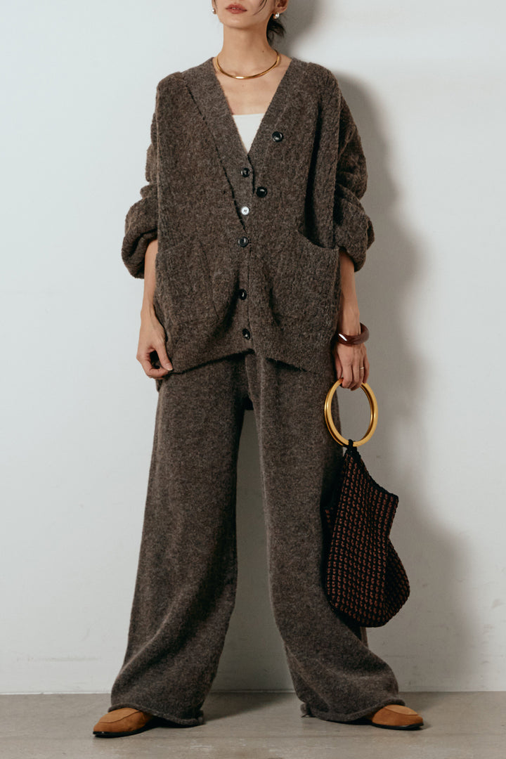 [SET]3ピースフロントボタンニットSETUP