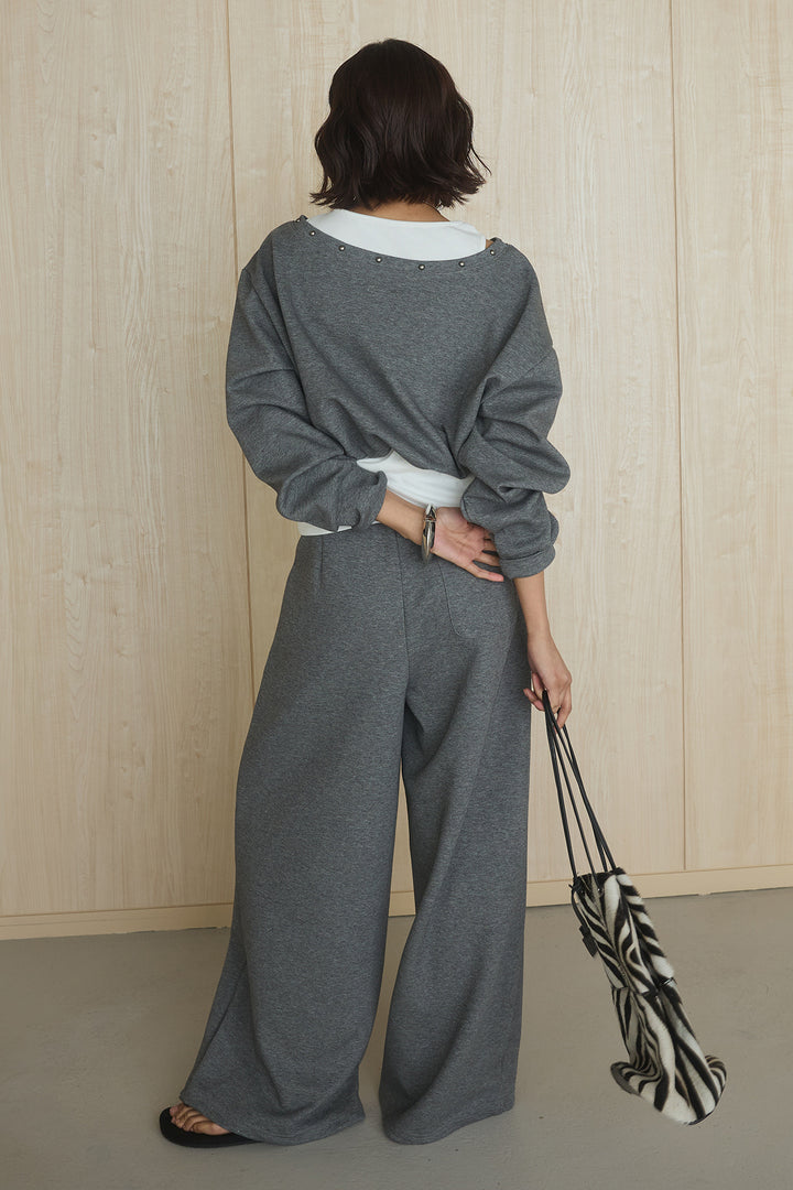 [SET]レイヤード見えスウェットSETUP