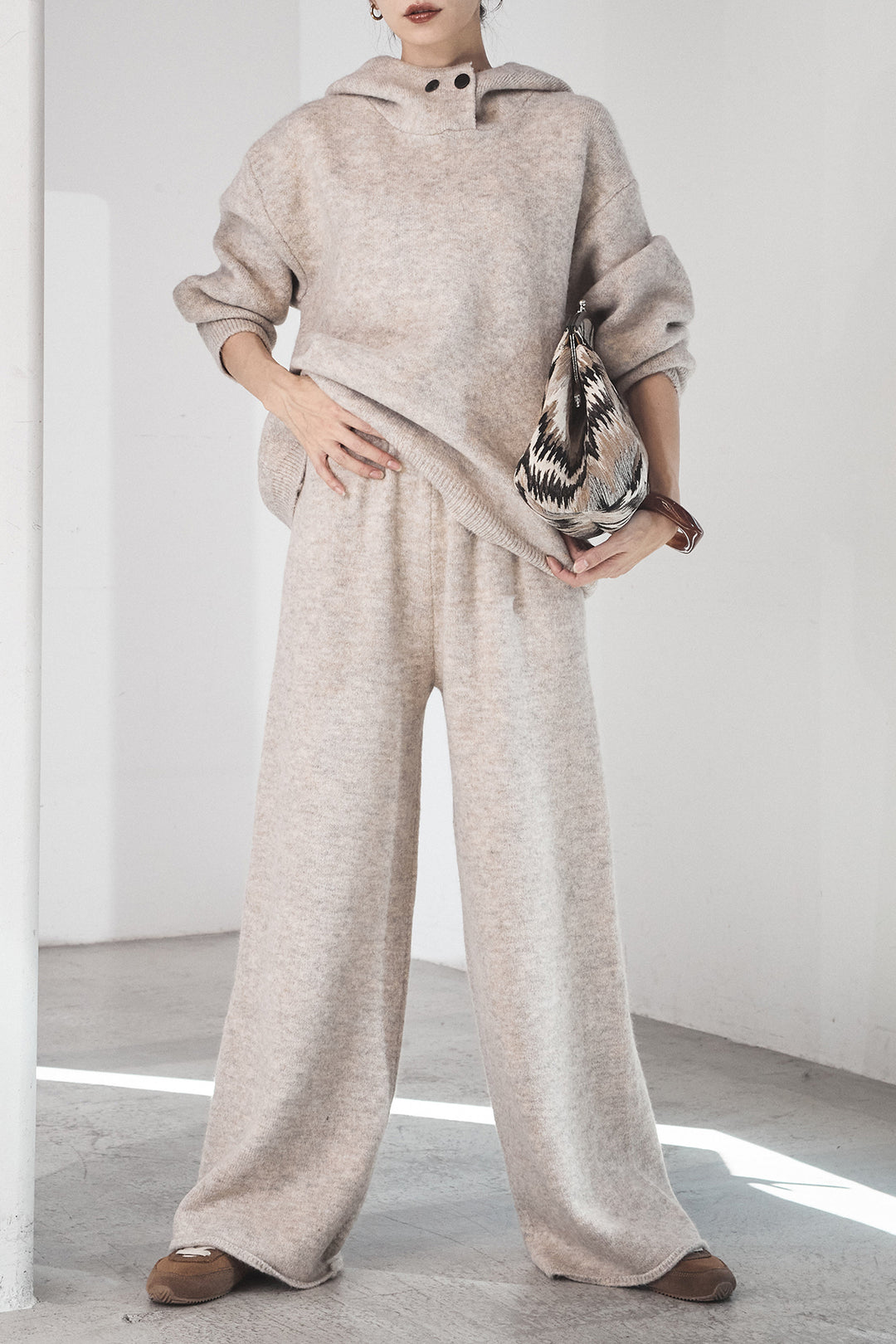 [SET]ハイネックニットフーディーSETUP