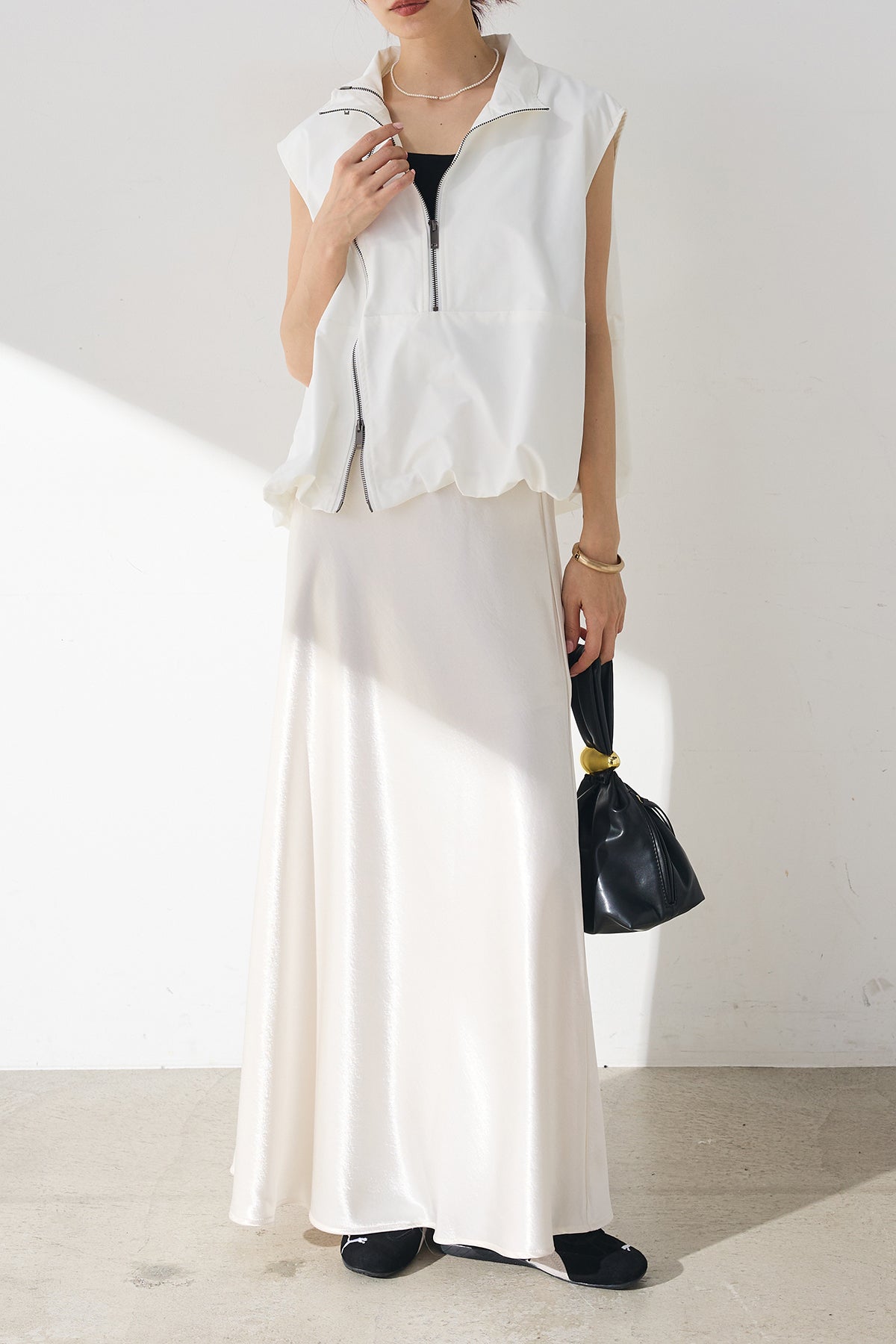 DT★Max Mara★eritrea サテンロンゲットスカート 送料無料》 MAX MARA Flared taffeta skirt TRIPOLI (Max Mara
