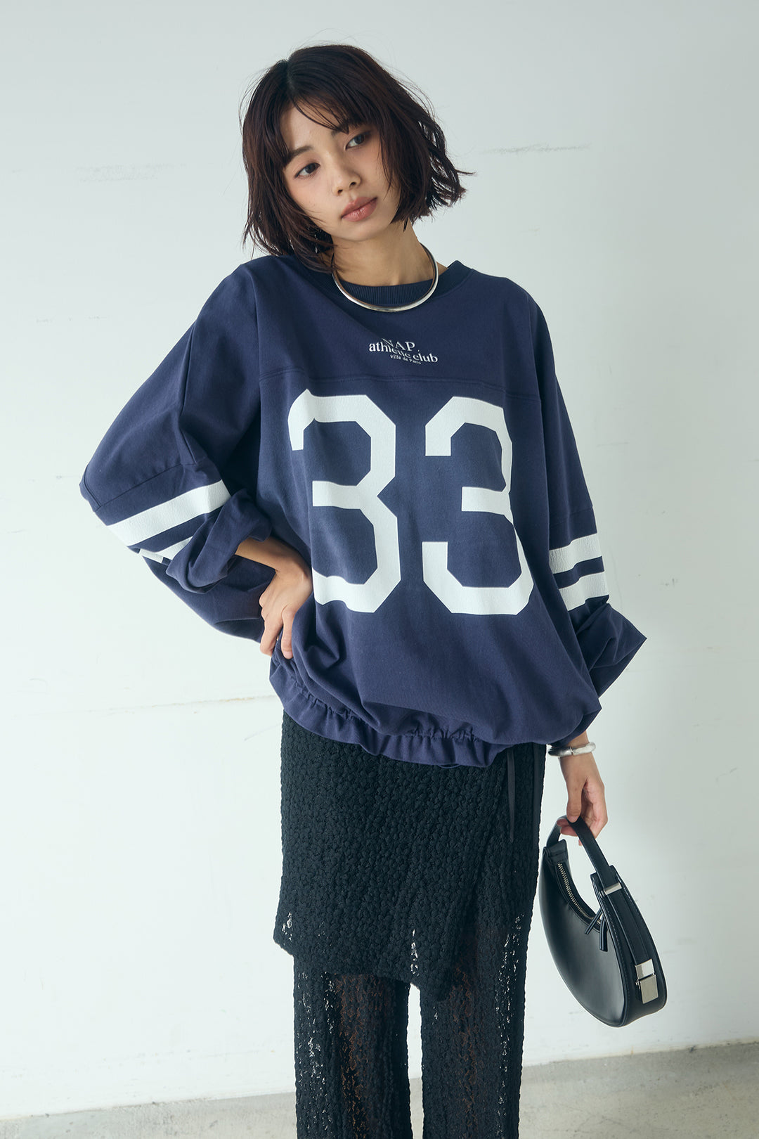 [SET]裾ドロストナンバービッグTシャツ+ストレッチレースパンツ＆ラップスカートセット(2set)