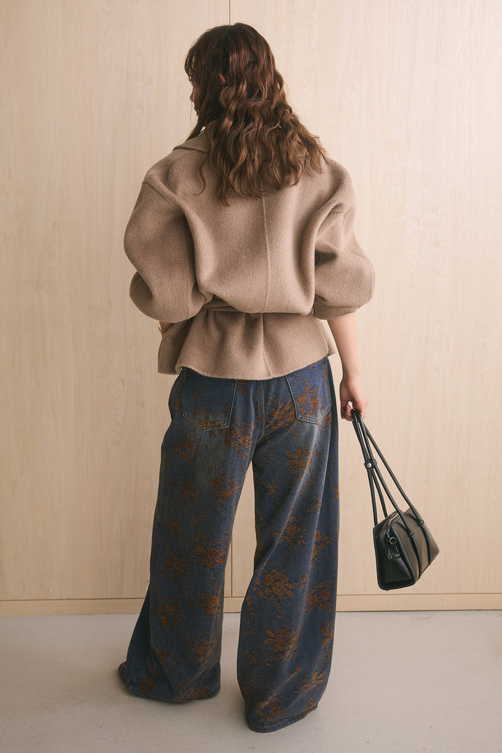 ウール70ワイドミドルコート
