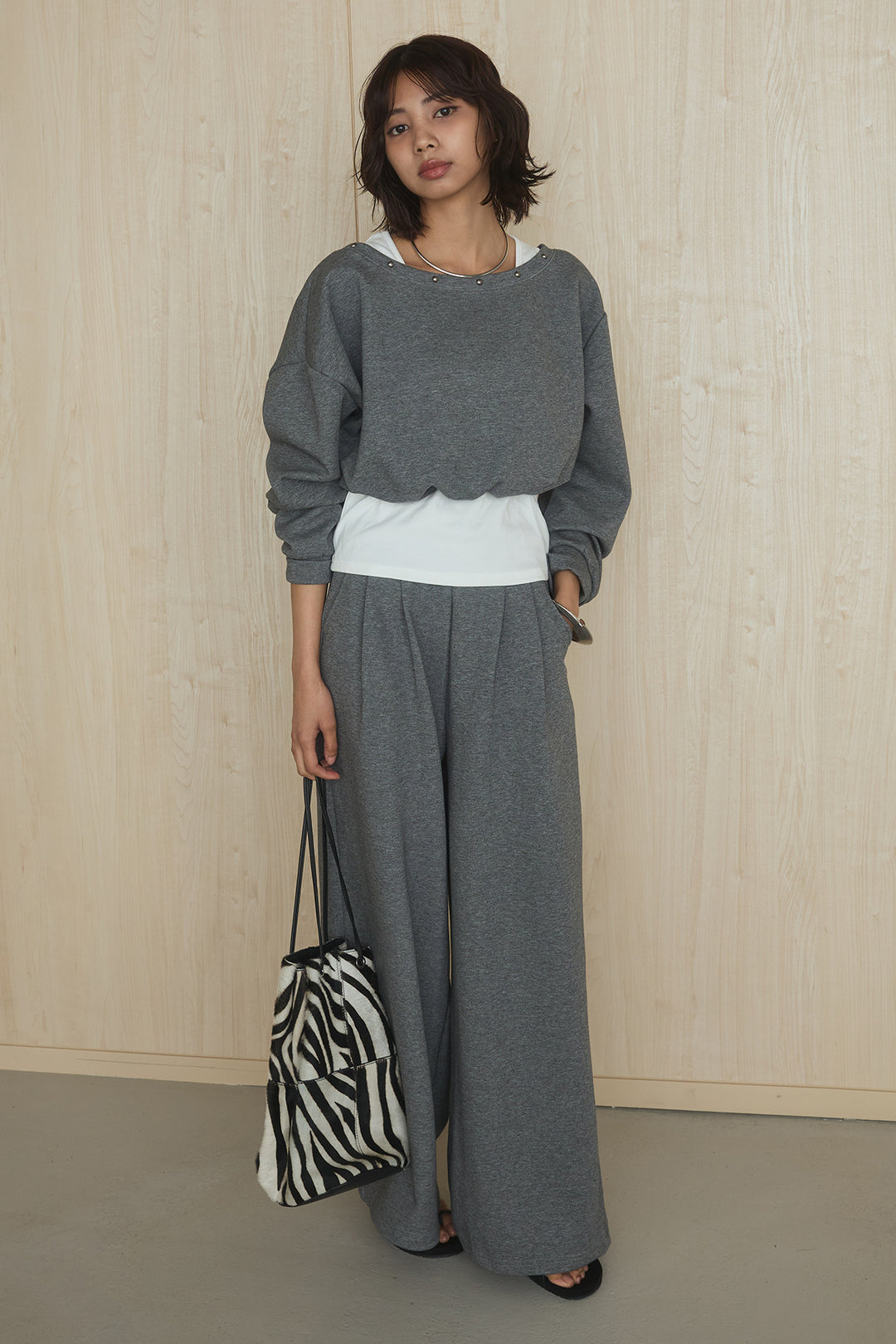 [SET]レイヤード見えスウェットSETUP