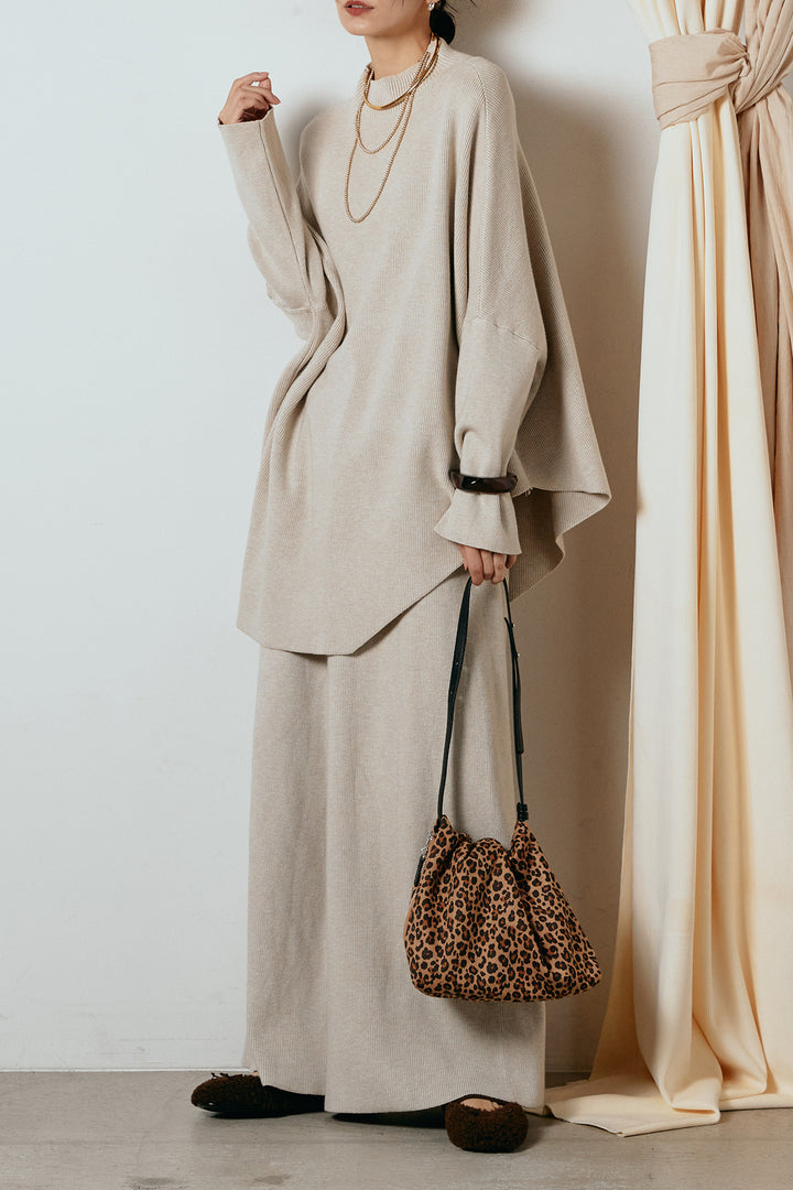 [SET]ポンチョシルエットニットSETUP