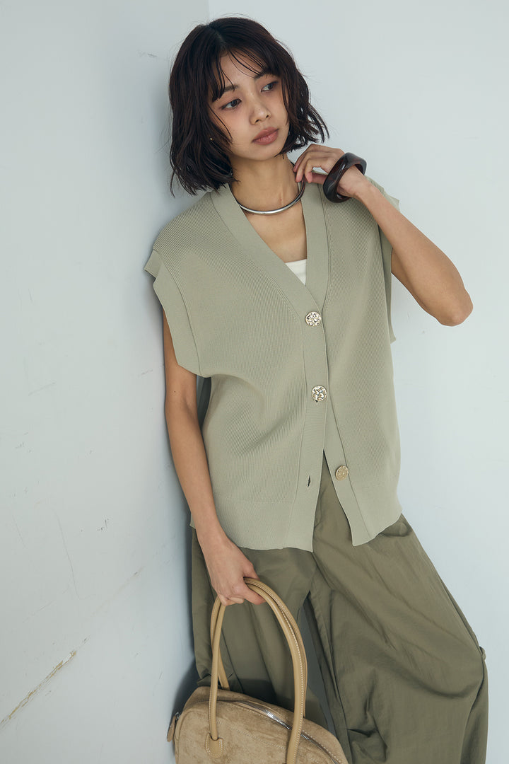 [SET]ポリウーリーメタルボタンベスト+ドライタフタタックバレルパンツ(2set)