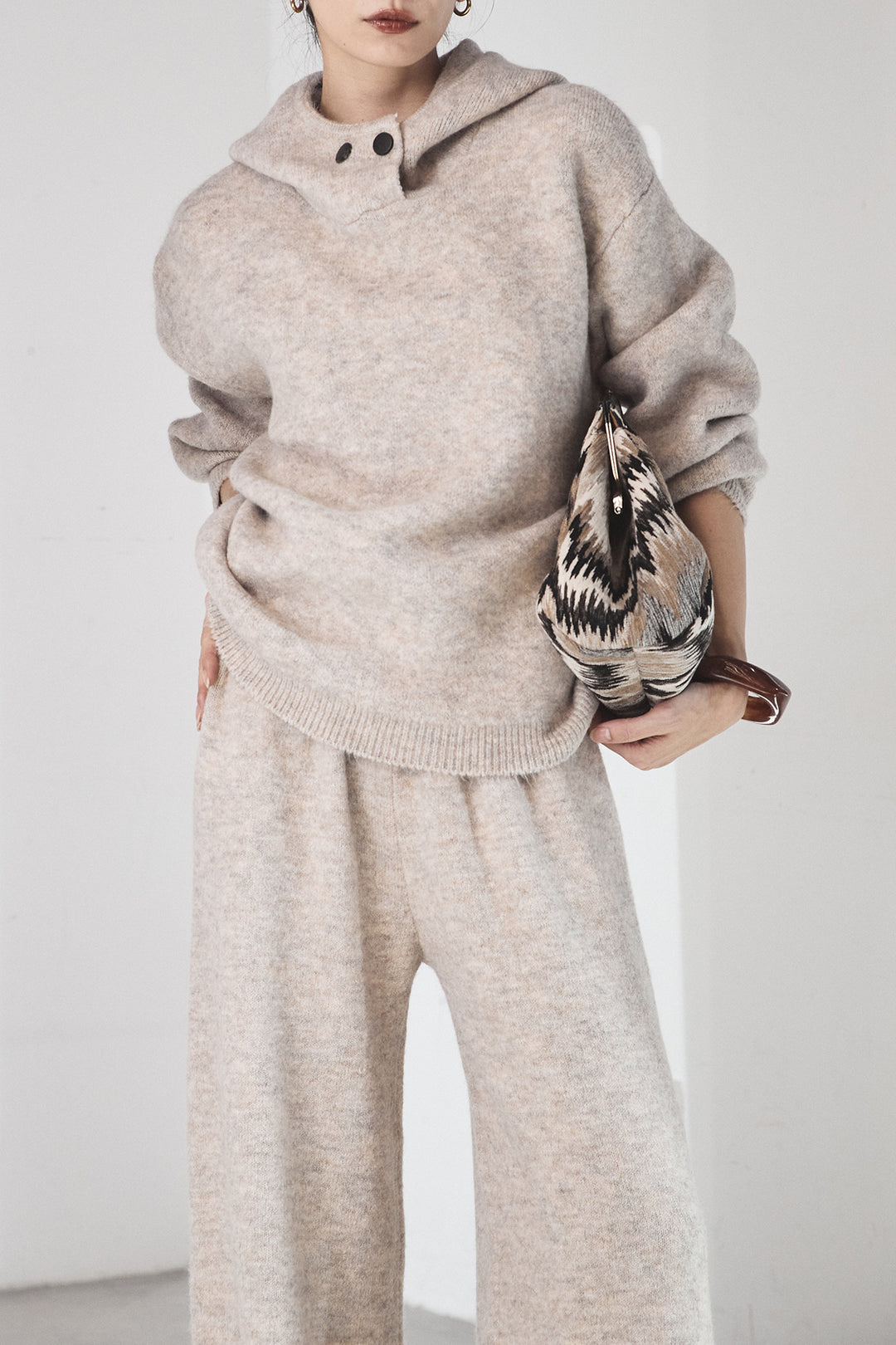 [SET]ハイネックニットフーディーSETUP