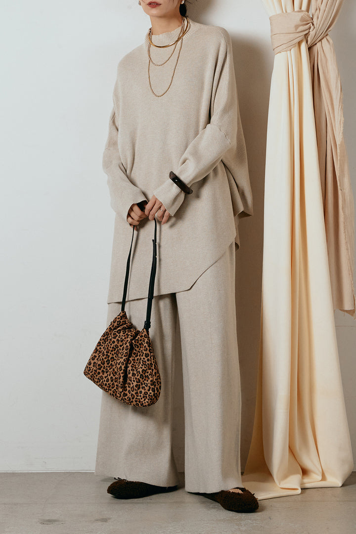 [SET]ポンチョシルエットニットSETUP