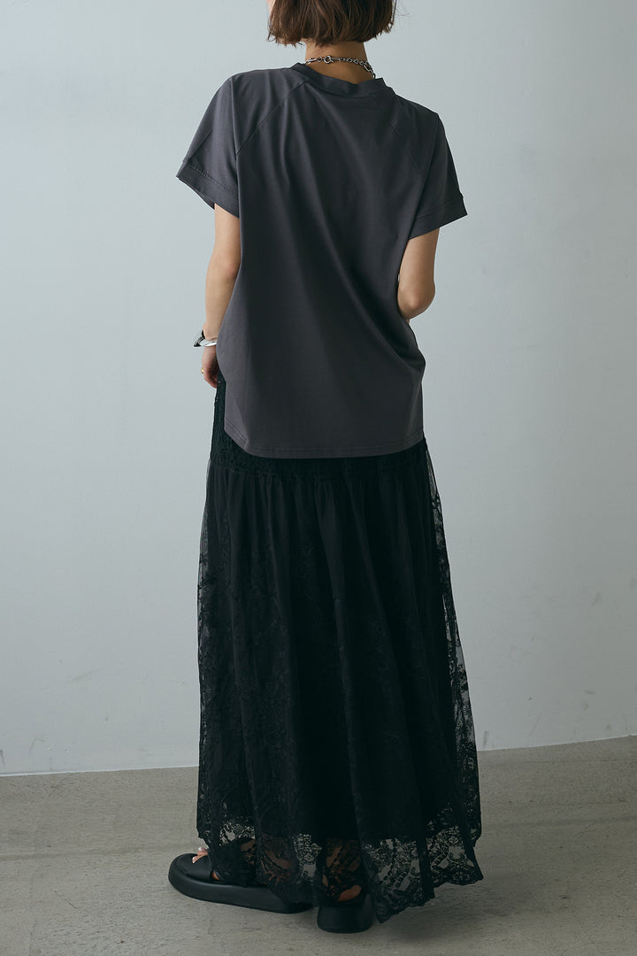 フォトプリントラグランTシャツ