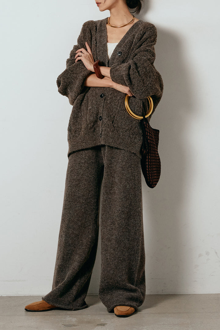 [SET]3ピースフロントボタンニットSETUP