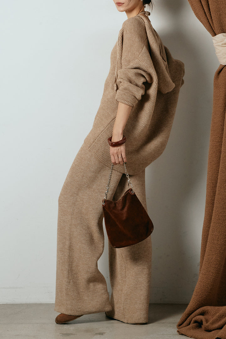 [SET]ホルターネックケーブルニットSETUP