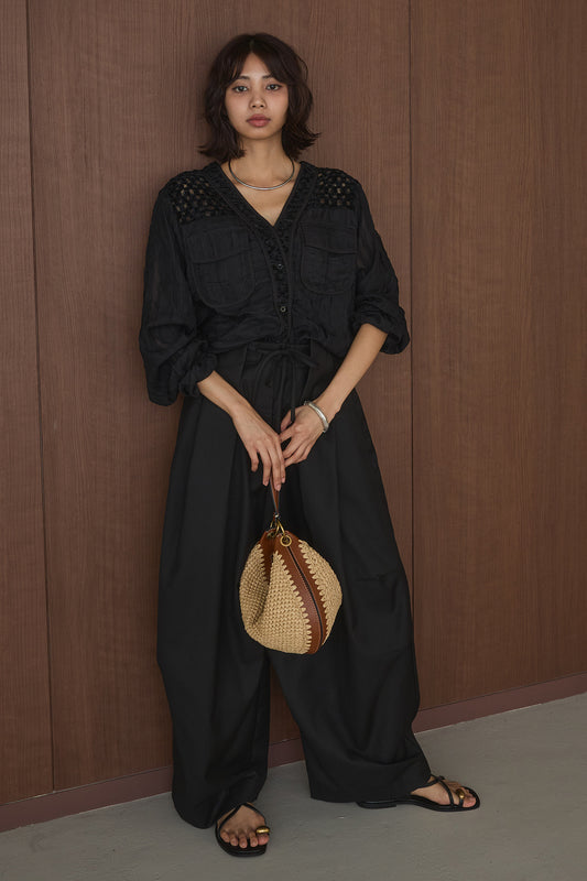 【着回しセット】[SET]異素材切替シアーメッシュカーディガン+異素材切替シアーメッシュカーディガン(2set)