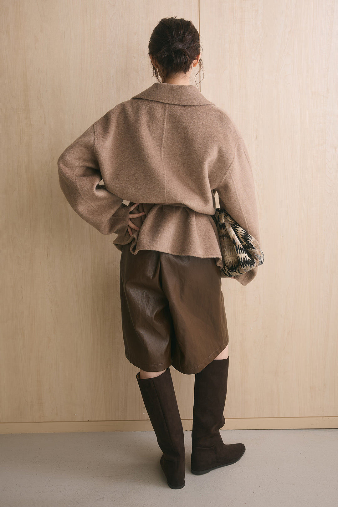 ウール70ワイドミドルコート