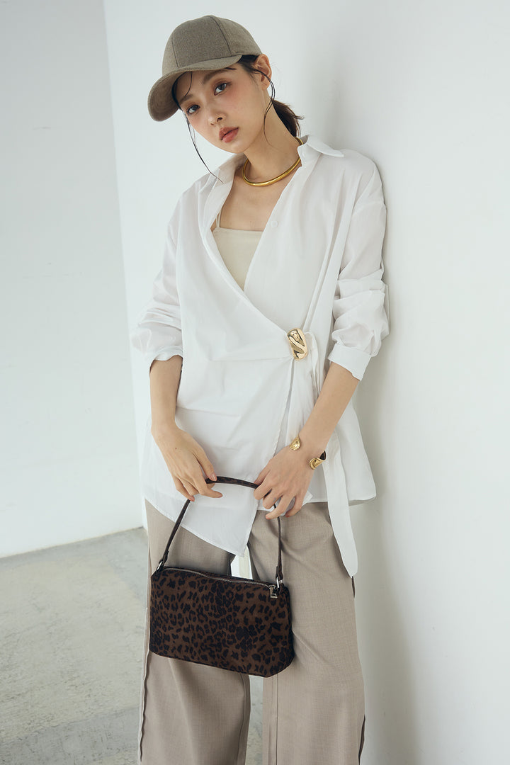 [SET]サイド留め具デザインシャツ+トラックイージーパンツ(2set)