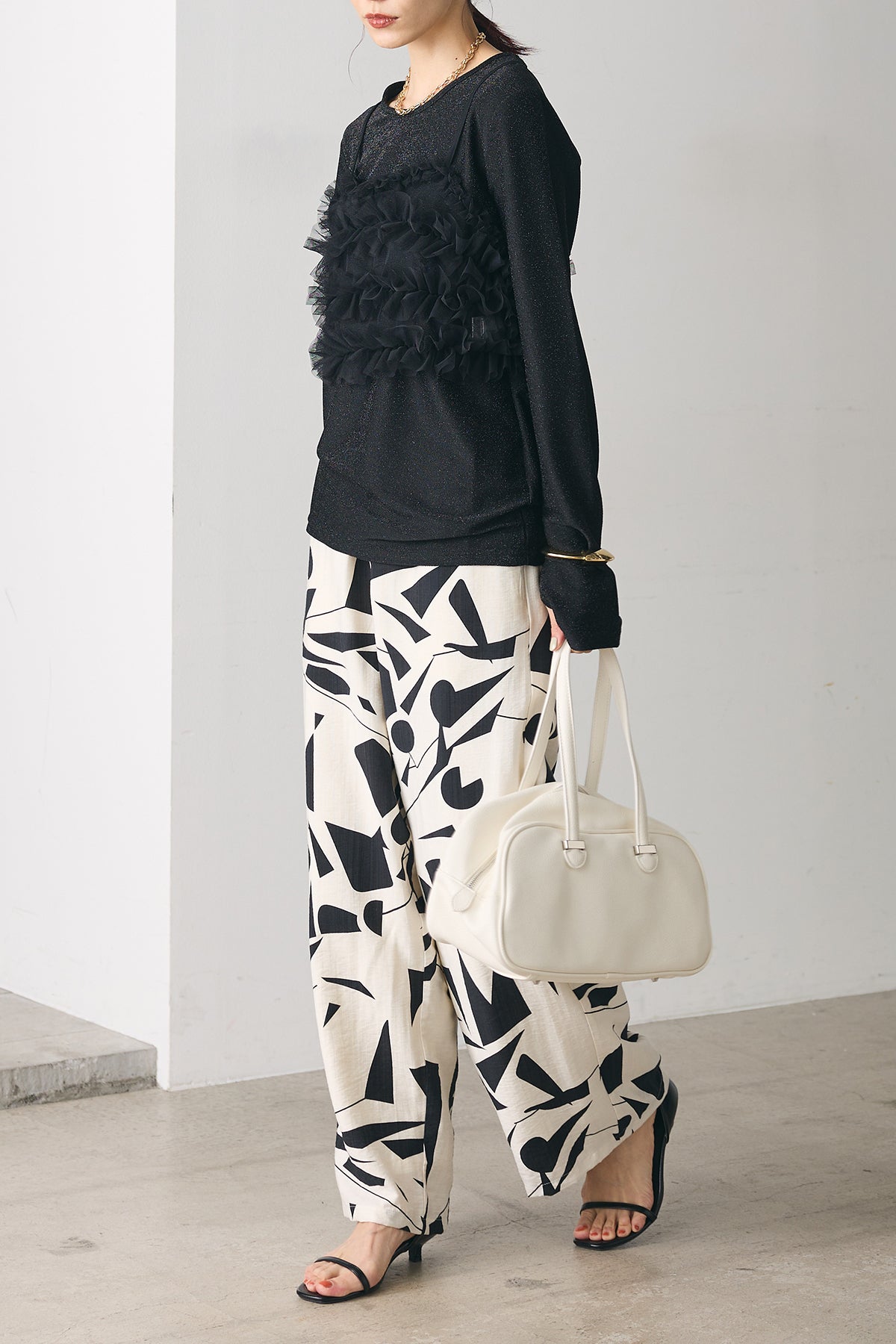 Multiway set up pants チュールトップス ビスチェ パンツ チュールトップス ビスチェ パンツ 3点 セットアップ