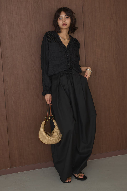 【着回しセット】[SET]異素材切替シアーメッシュカーディガン+異素材切替シアーメッシュカーディガン(2set)