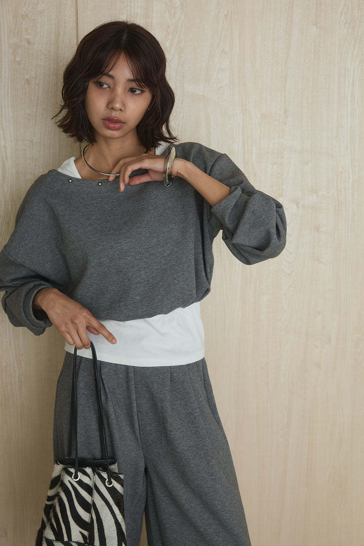 [SET]レイヤード見えスウェットSETUP