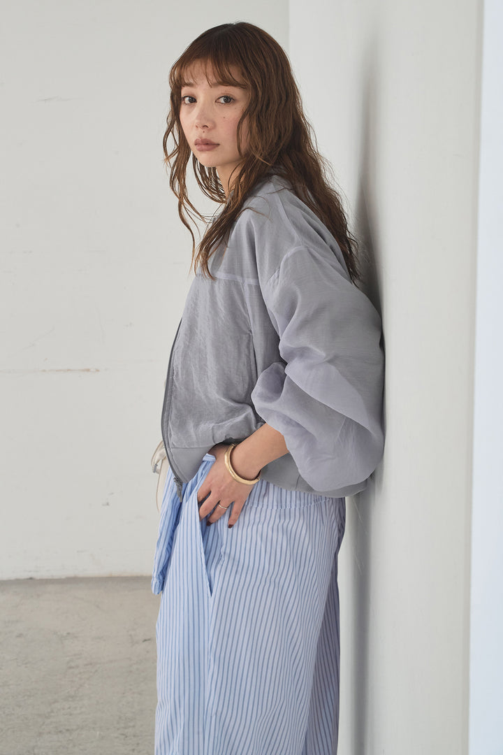 [SET]長袖アソートフォトTシャツ+ストライプウエスト巻きジョガーパンツ(2set)