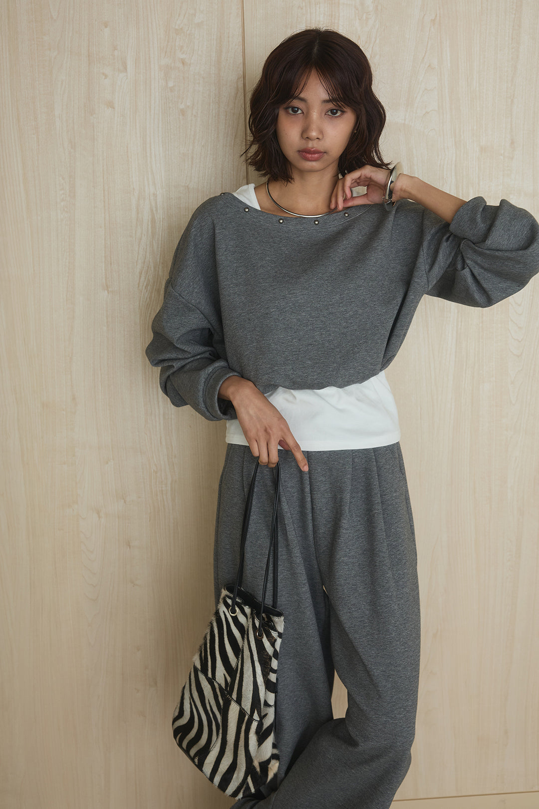 [SET]レイヤード見えスウェットSETUP