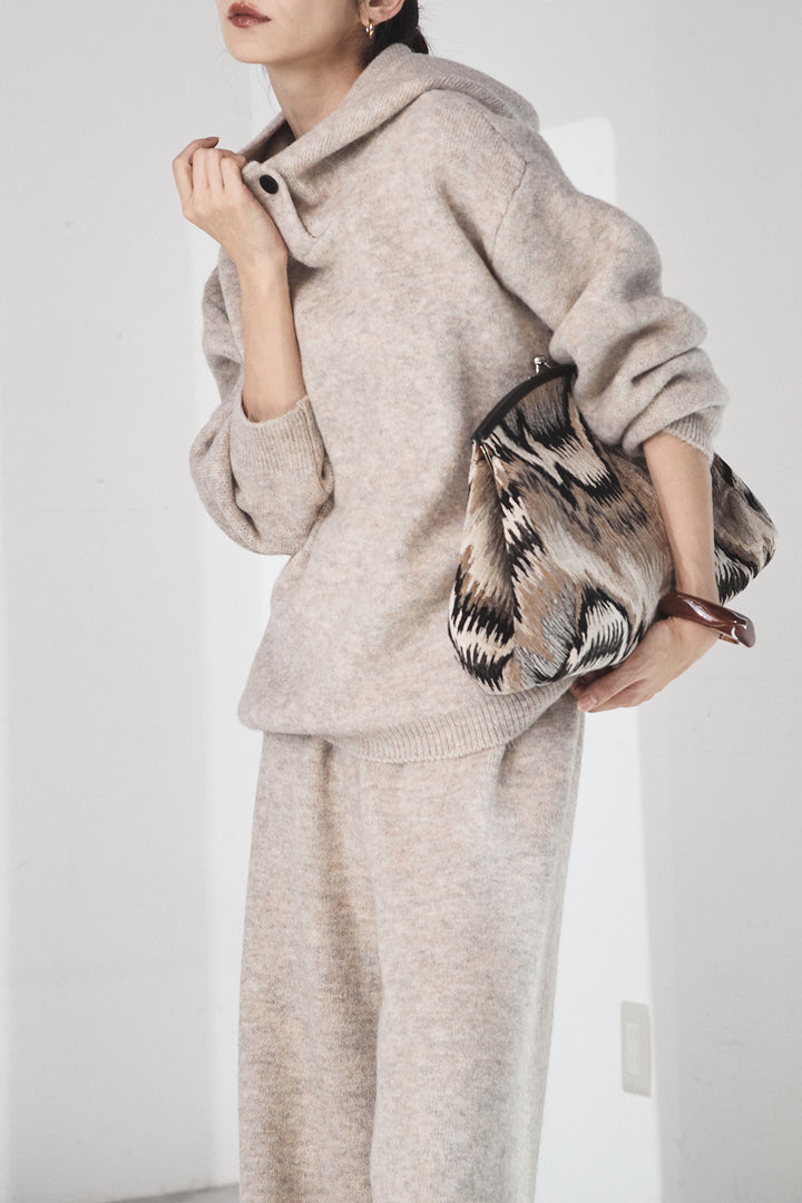 [SET]ハイネックニットフーディーSETUP