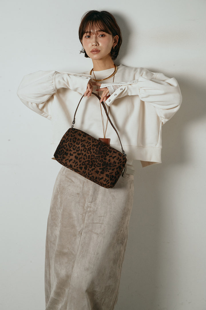 [SET]裏毛バックオープンプルオーバー+エコスウェードワイドスカート+ストレッチレースクルーネックインナー(3set)