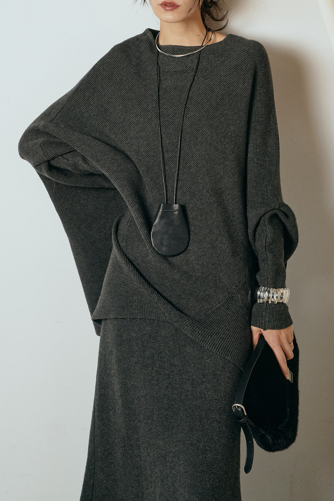 [SET]ドルマンニットスカートSETUP