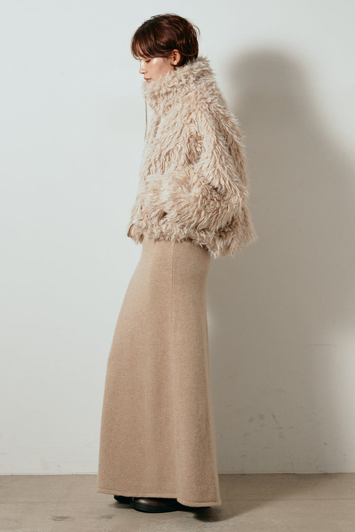 ミックスシープファースタンドブルゾン