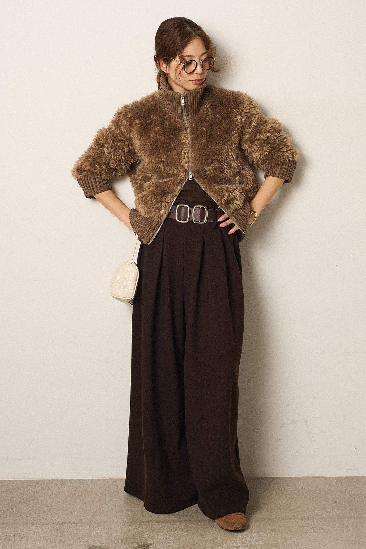 即納】ハイネックボアブルゾン – ESICA