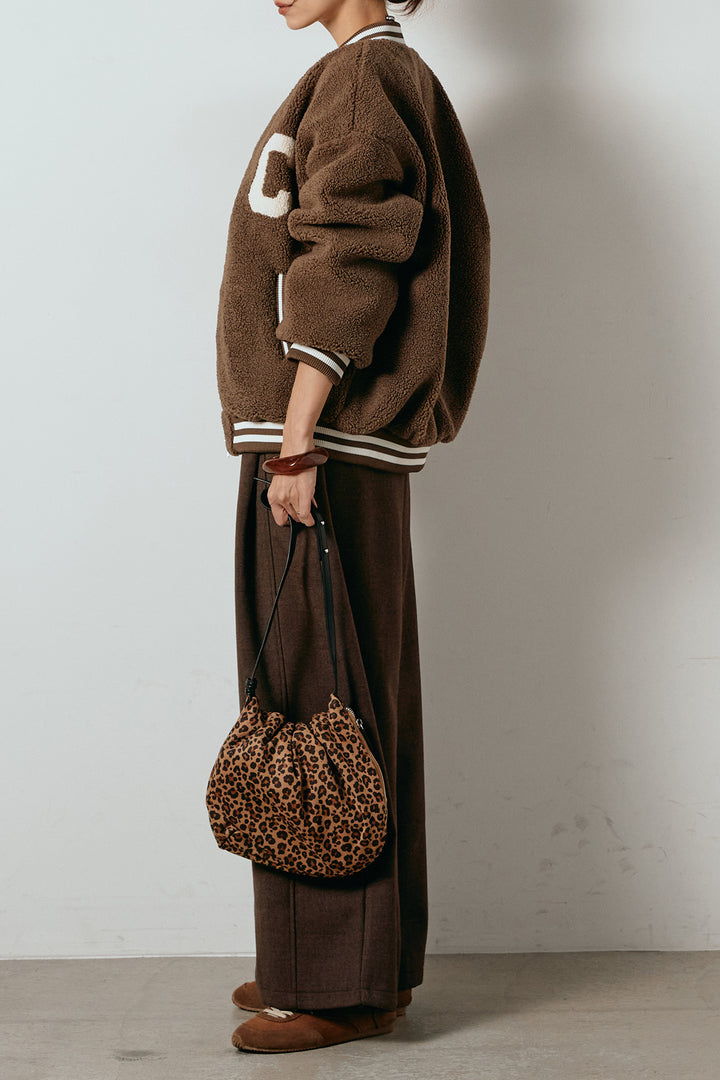 [SET]ロゴスタジャンボアブルゾン+ポーチベルト付きカーブパンツ(2set)