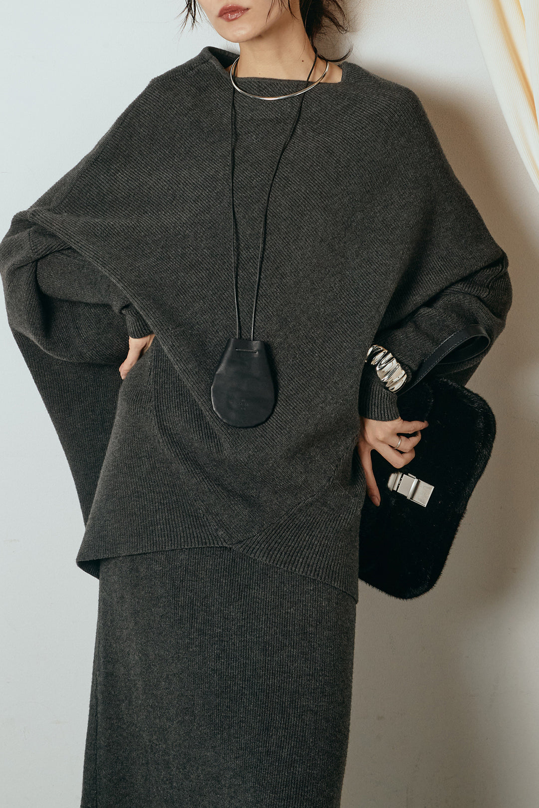 [SET]ドルマンニットスカートSETUP