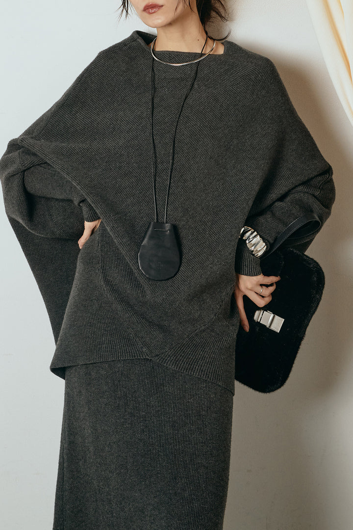 [SET]ドルマンニットスカートSETUP