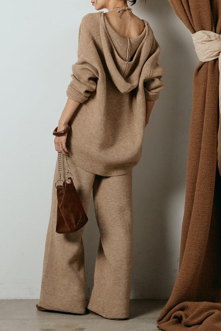 [SET]ホルターネックケーブルニットSETUP