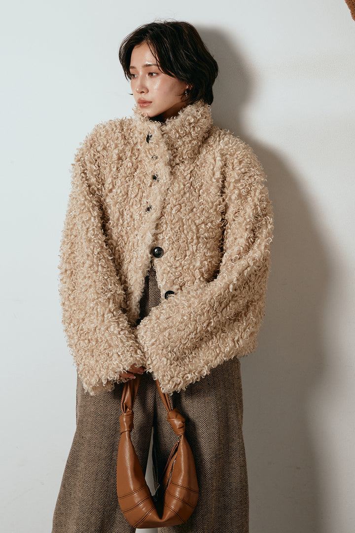 [SET]プードルファーミドルジャケット+クラシックヘリンボーンサロペット(2set)