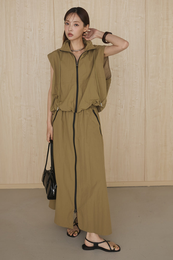 [SET]センタートリムベストスカートSETUP